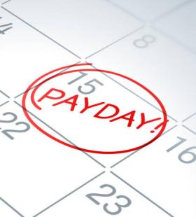 payday written on calendar
